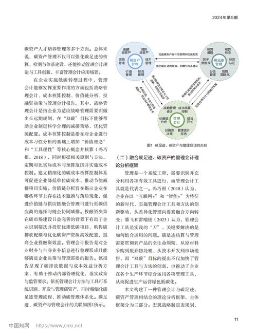 碳足迹、碳资产与管理会计框架在投资管理中的整合研究